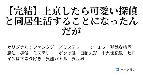 上京したら可愛い探偵と同居生活することになったんだが ハーメルン