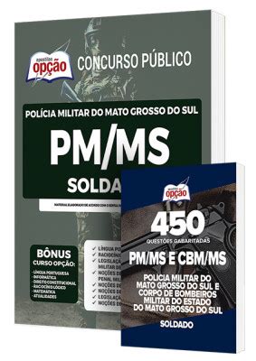 Combo Impresso Pm Ms Soldado