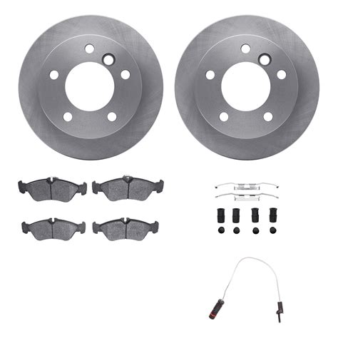 Dynamic Friction Company Rear Brake Rotors With Heavy Duty Brake Pads