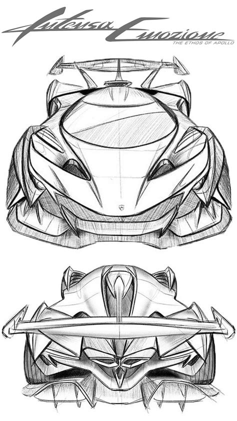 Apollo Ie Sketch Drawings Of Supercars Hd Phone Wallpaper Pxfuel