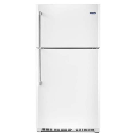 Shop Maytag 212 Cu Ft Top Freezer Refrigerator White At