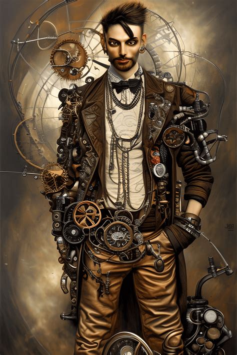 Steampunk Man Zigan · Creative Fabrica