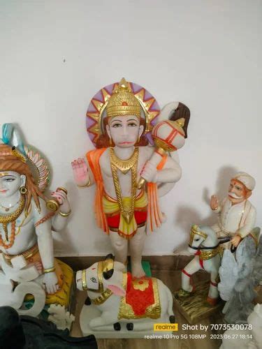 Ashirwad Mudra White Marble Hanuman Statue At Rs Pahari