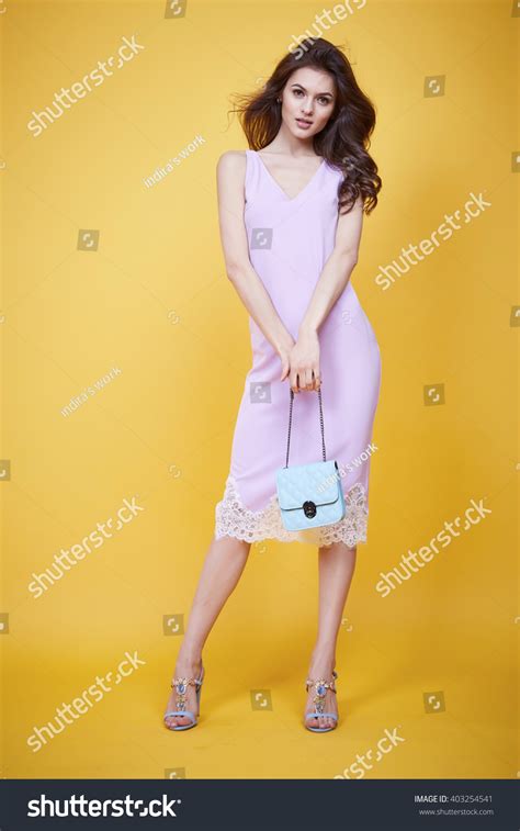 Beautiful Glamour Sexy Woman Dark Brunette Stock Photo Shutterstock