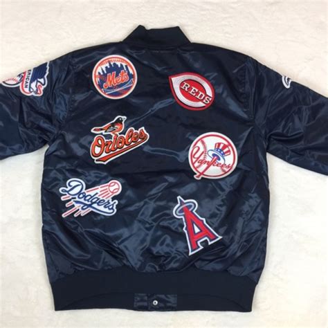 Majestic Jackets And Coats New Mlb Team Logo Satin Quilted Baseball