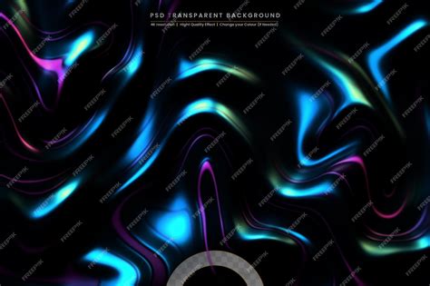 Premium Psd Abstract Neon Geometric Background Wavy Gradient Liquid Or Folds Silk Fabric