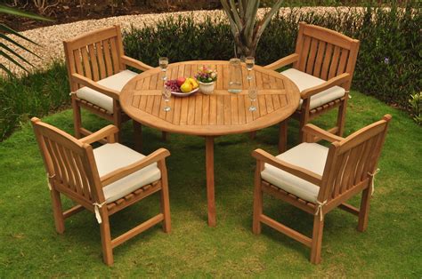 teak dining set  seater  pc   table   devon captainarm