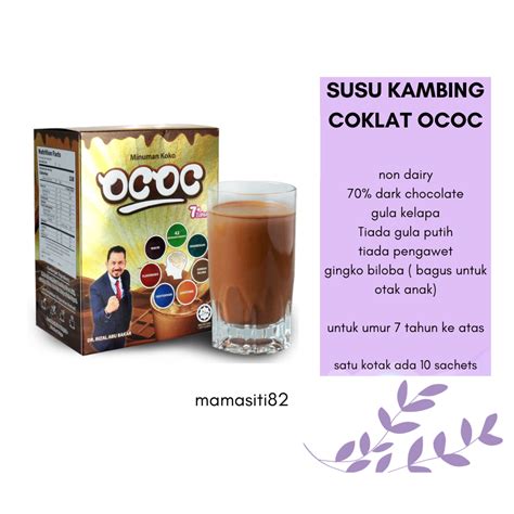 Coco Ococ Dark Chocolate Smart Student Dr Rizal Dengan Gula Kelapa Susu