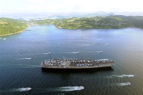 The Nimitz Class Aircraft Carrier USS Ronald Reagan CVN 76 Prepares