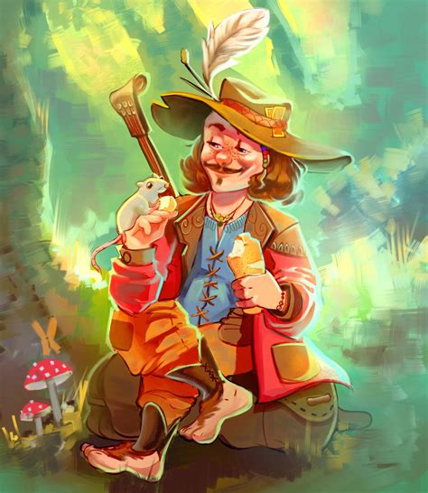 DnD character | Bard Halfling, Aldrey Godoy on ArtStation at https ... 