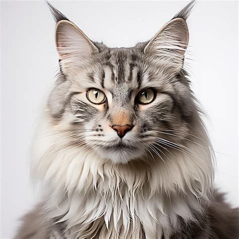 Premium Ai Image Head Of A Persian Cat With A White Background