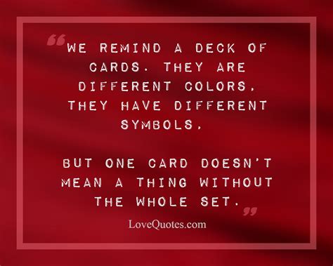 A Deck Of Cards Love Quotes