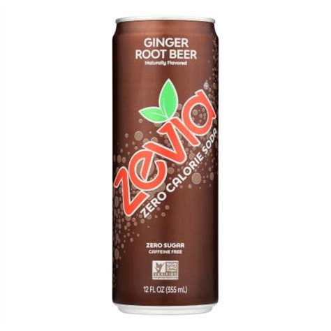 Zevia Soda Ginger Root Beer 12 Pk 12 Fl Oz Kroger