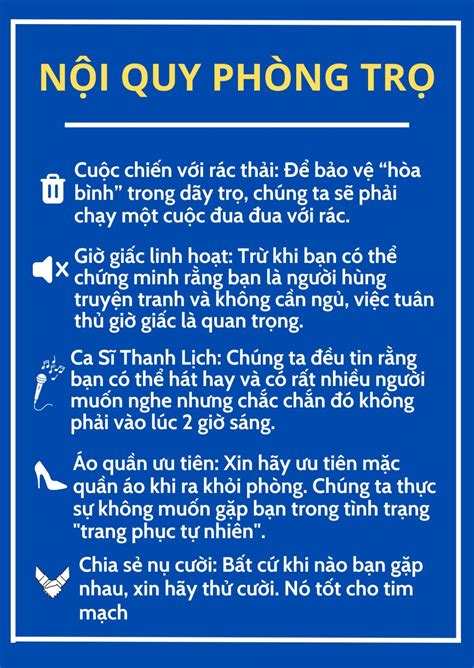 Mẫu nội quy phòng trọ đơn giản hài hước 2023 Phongtro123