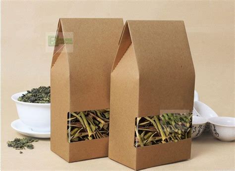 Pcs Lot Kraft Paper Bag With Square Bottom For Food Packaging