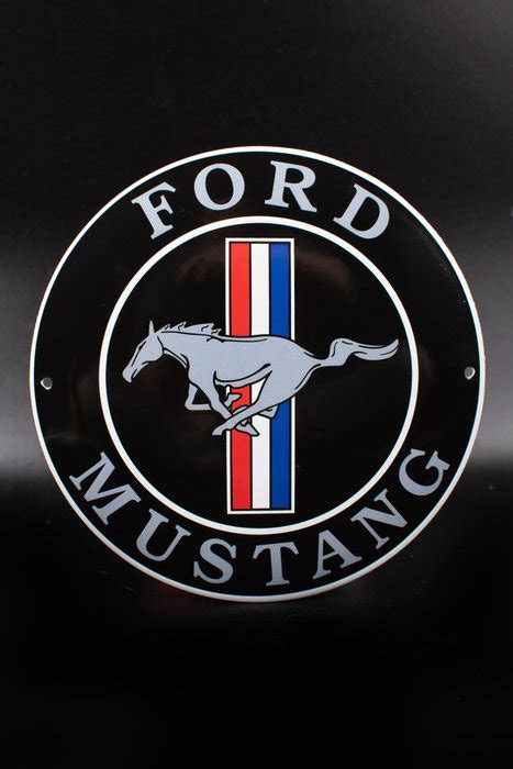 Sign Mustang Logo Enamel Nice Quality Ford Ford USA Catawiki