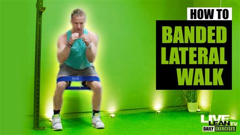 How To Do A BANDED LATERAL WALK Exercise Demonstration Video And