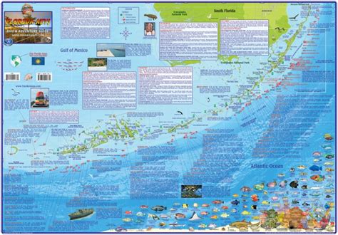 Franko Maps Florida Keys Guide & Dive Map - Florida Keys Dive Map ...