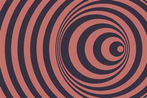 Twisted Striped Swirl Background Abstract Optical Illusion Art Psychedelic Linear Circles