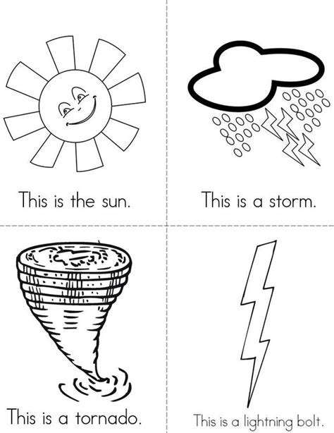 Weather Mini Book Printable Free Free Templates Printable