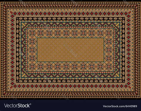 Design classic carpet with various patterns Vector Image