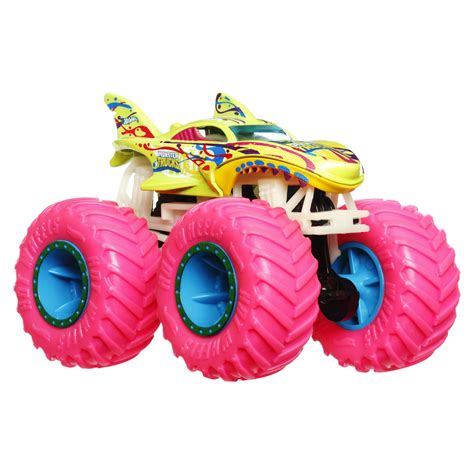 Hot Wheels Monster Truck Glow In The Dark Masinuta Shark Wreak Scara Superheroes Toyszone