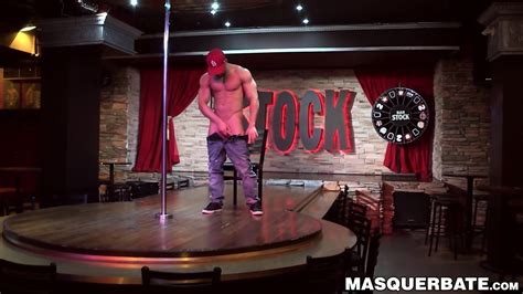 Muscular Hunky Stripper Strokes His Cock For Mature Viewer