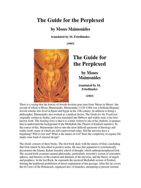 The Guide For The Perplexed | PDF | Maimonides | Talmud