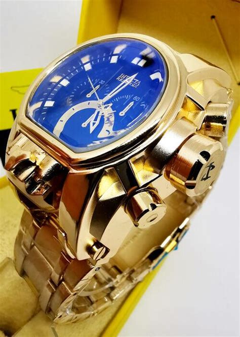 Comprar Relógio Masculino Invicta Zeus Magnum Dourado Azul P aço