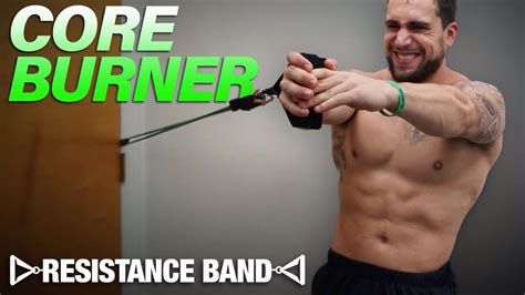 Resistance Band Core Workout At Home To Get Ripped Abs And Obliques