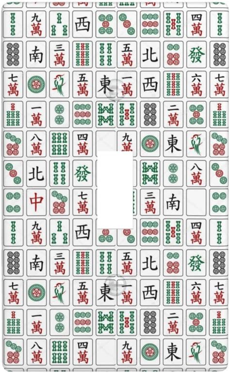 mahjong sign pc decorative wall panel  medium sized  breakable