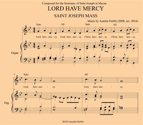 Lord Have Mercy Music By Aurelio Porfiri