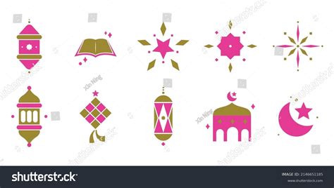 raya decorative icon vector set raya stock vector royalty