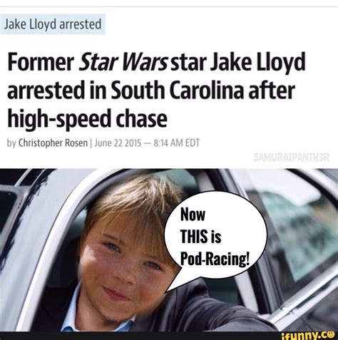 Jake Lloyd Arrested Former Star Wars Star Jake Lloyd Arrested In South