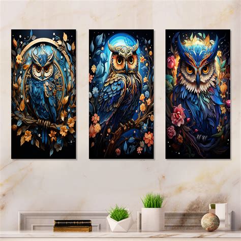 Bungalow Rose Fantasy Portrayal Of Enchanted Owl Owl Metal Wall Art