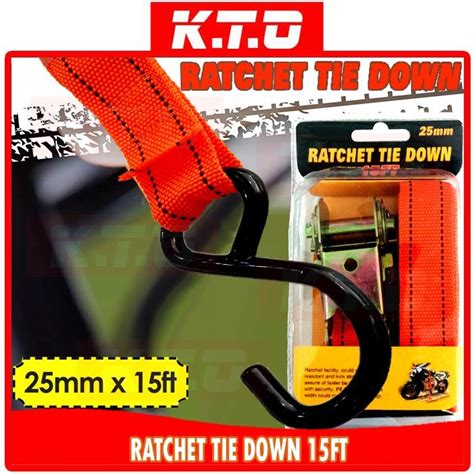 Heavy Duty Safety Ratchet Tie Down With Metal Lock Lorry Truck Belt