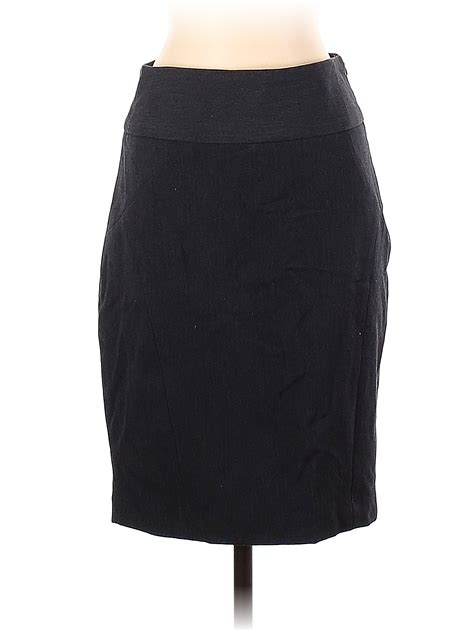 The Limited Solid Black Casual Skirt Size 0 88 Off Thredup