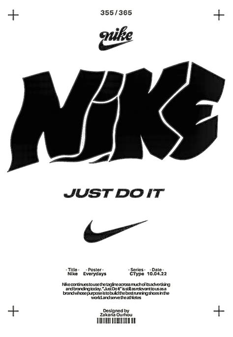 Nike Just Do It Logo Black and White