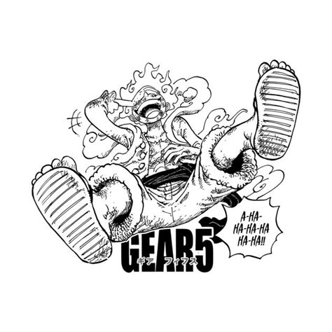 Luffy Gear 5 Manga Design