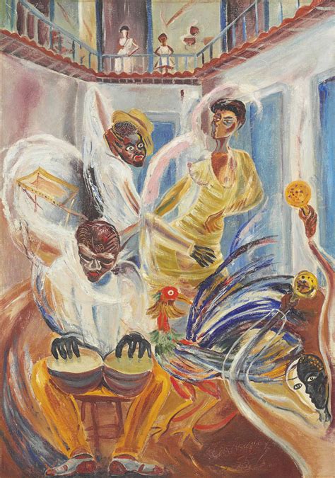 Carlos Enríquez (Cuban 1900-1957) , Bembé en el solar | Christie's