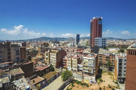 Barcelona skyline, Spain editorial stock photo. Image of panoramic ...