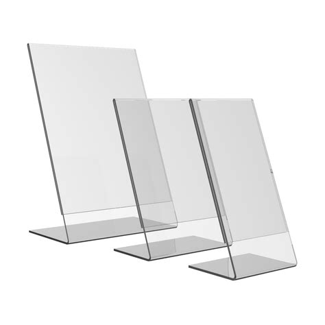 Acrylic Slant Back Sign Holder DisplaySepeti Display Systems