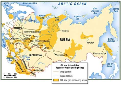 natural resources map  russia  word template