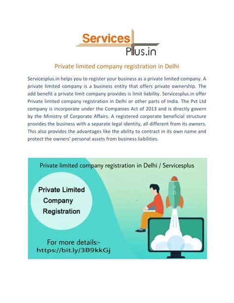 PPT Private Limited Company Registration In Delhi Servicesplus