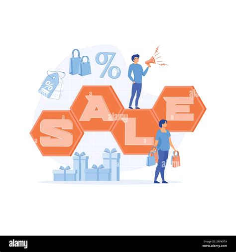 Sales Shoppers Stock Vector Images Alamy