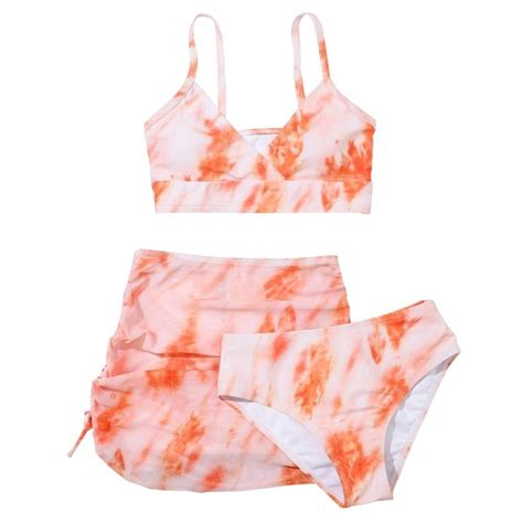 Silvercell Kid Girl S Piece Swimsuits Tie Dye Bikini Bathing Suit