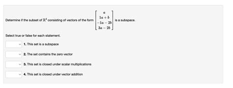 Solved Determine If The Subset Of R 4 Consisting Of Chegg