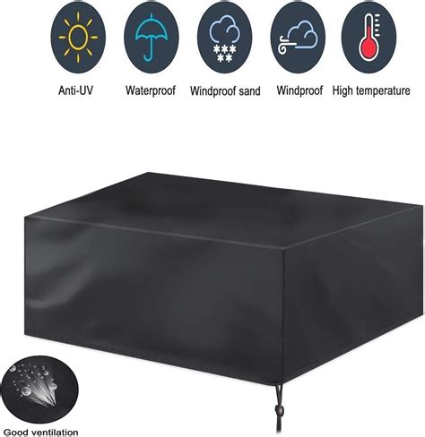 Zhaok Fundas Para Muebles De Jardin Funda Mesa Exterior Impermeable