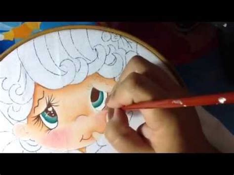 Pintura En Tela Ni A Campana Con Cony Youtube