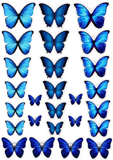 Borboletas Azul Mariposa Imprimible Temas De Fiestas Juveniles